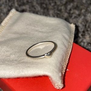 Size 7 James Avery silver heart ring